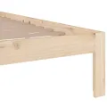 Cadre de lit bois massif 140x190 cm