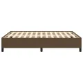 Cadre de lit Marron foncé 140x200 cm Tissu
