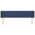 Tête de lit avec oreilles Bleu 203x16x78/88 cm Tissu