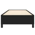 Cadre de lit Noir 80x200 cm Tissu