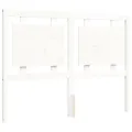 Cadre de lit avec tête de lit blanc 140x190 cm bois massif