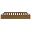 Cadre de lit Marron miel Bois massif 135x190 cm Double