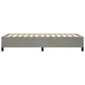 Cadre de lit Gris clair 90x190 cm Velours