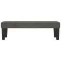 Banc Gris foncé 100x30x30 cm Velours