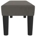 Banc Gris foncé 100x30x30 cm Velours