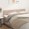 Têtes de lit 2 pcs Cappuccino 100x5x78/88 cm Similicuir
