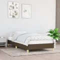 Cadre de lit Marron foncé 100x200 cm Tissu