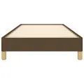 Cadre de lit Marron foncé 100x200 cm Tissu