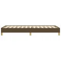Cadre de lit Marron foncé 100x200 cm Tissu