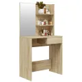 Coiffeuse avec miroir Chêne sonoma 74,5x40x141 cm