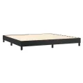 cadre de lit avec matelas Noir 200x200 cm Similicuir