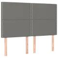 cadre de lit avec matelas Gris foncé 140x190cm Tissu