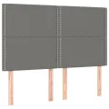 cadre de lit avec matelas Gris foncé 140x200cm Tissu