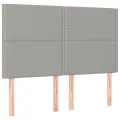 cadre de lit et matelas et LED Gris clair 140x200 cm