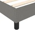 cadre de lit Gris foncé 90x200 cm Tissu