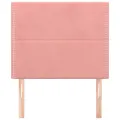 Têtes de lit 2 pcs Rose 100x5x78/88 cm Velours