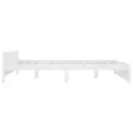 Cadre de lit Blanc Bois massif 150x200 cm Très grand