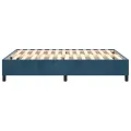 cadre de lit Bleu foncé 140x200 cm Velours