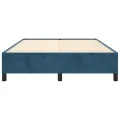 Cadre de lit Bleu foncé 140x200 cm Velours