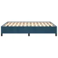 Cadre de lit Bleu foncé 140x200 cm Velours
