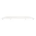 Cadre de lit blanc 160x200 cm bois de pin massif