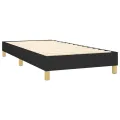 cadre de lit avec matelas Noir 100x200 cm Tissu