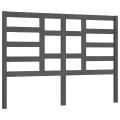 Tête de lit Gris 126x4x104 cm Bois massif de pin