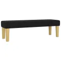 cadre de lit avec matelas Noir 140x200 cm Tissu