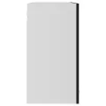 Armoire en verre suspendue Noir 80x31x60 cm Aggloméré