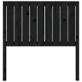 Tête de lit Noir 95,5x4x100 cm Bois massif de pin