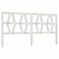 Tête de lit Blanc 206x4x100 cm Bois massif de pin