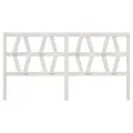 Tête de lit Blanc 206x4x100 cm Bois massif de pin