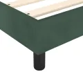 cadre de lit Vert foncé 100x200 cm Velours
