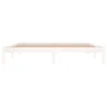 Cadre de lit Blanc Bois massif 180x200 cm Super King