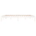 Cadre de lit Blanc Bois massif 180x200 cm Super King