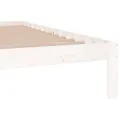 Cadre de lit Blanc Bois massif 180x200 cm Super King