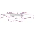 Cadre de lit Blanc Bois massif 180x200 cm Super King