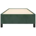 Cadre de lit Vert foncé 100x200 cm Velours