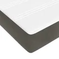 cadre de lit et matelas Gris foncé 180x200cm Velours