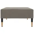 Repose-pied Gris clair 78x56x32 cm Velours