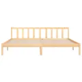 Cadre de lit bois de pin massif 200x200 cm