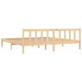 Cadre de lit bois de pin massif 200x200 cm
