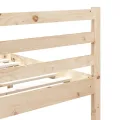Cadre de lit Bois massif 75x190 cm Petit simple