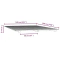 Cadre de lit 140x190 cm bois de pin massif