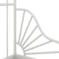 Cadre de lit extensible Blanc Métal 80x130/200 cm