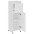 Armoire de salle de bain Blanc 30x30x95 cm Aggloméré
