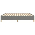 Cadre de lit Gris foncé 160 x 200 cm Tissu