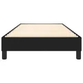 cadre de lit Noir 90x190 cm Tissu