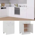 Armoire de plancher à tiroir Blanc 60x46x81,5 cm Aggloméré