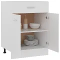Armoire de plancher à tiroir Blanc 60x46x81,5 cm Aggloméré